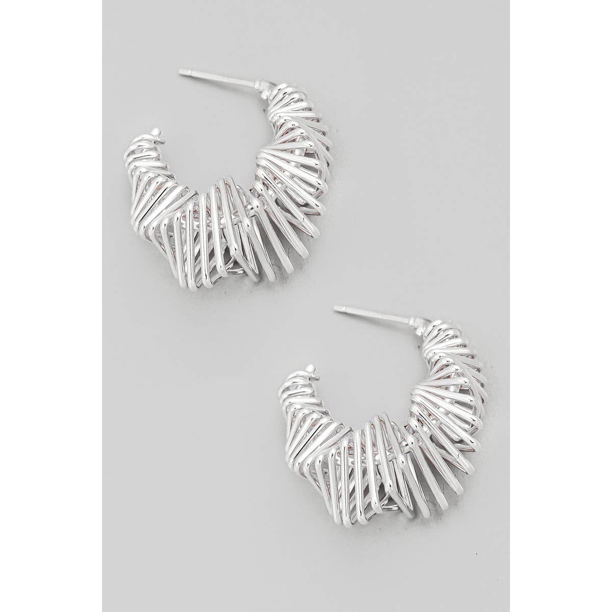 Multi Square Hoop Earrings