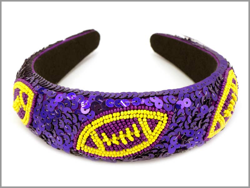 Purple Yellow Headband