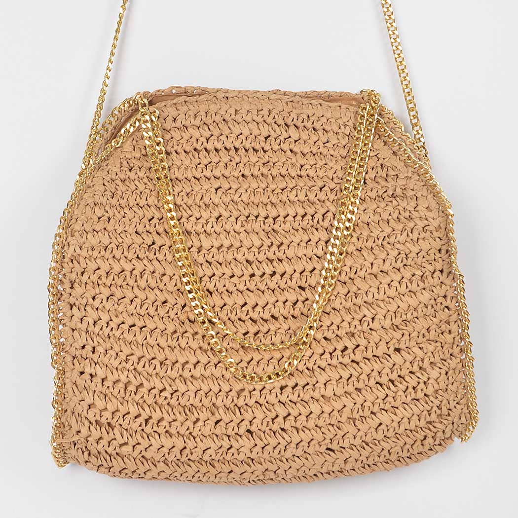 Straw Chain Tote