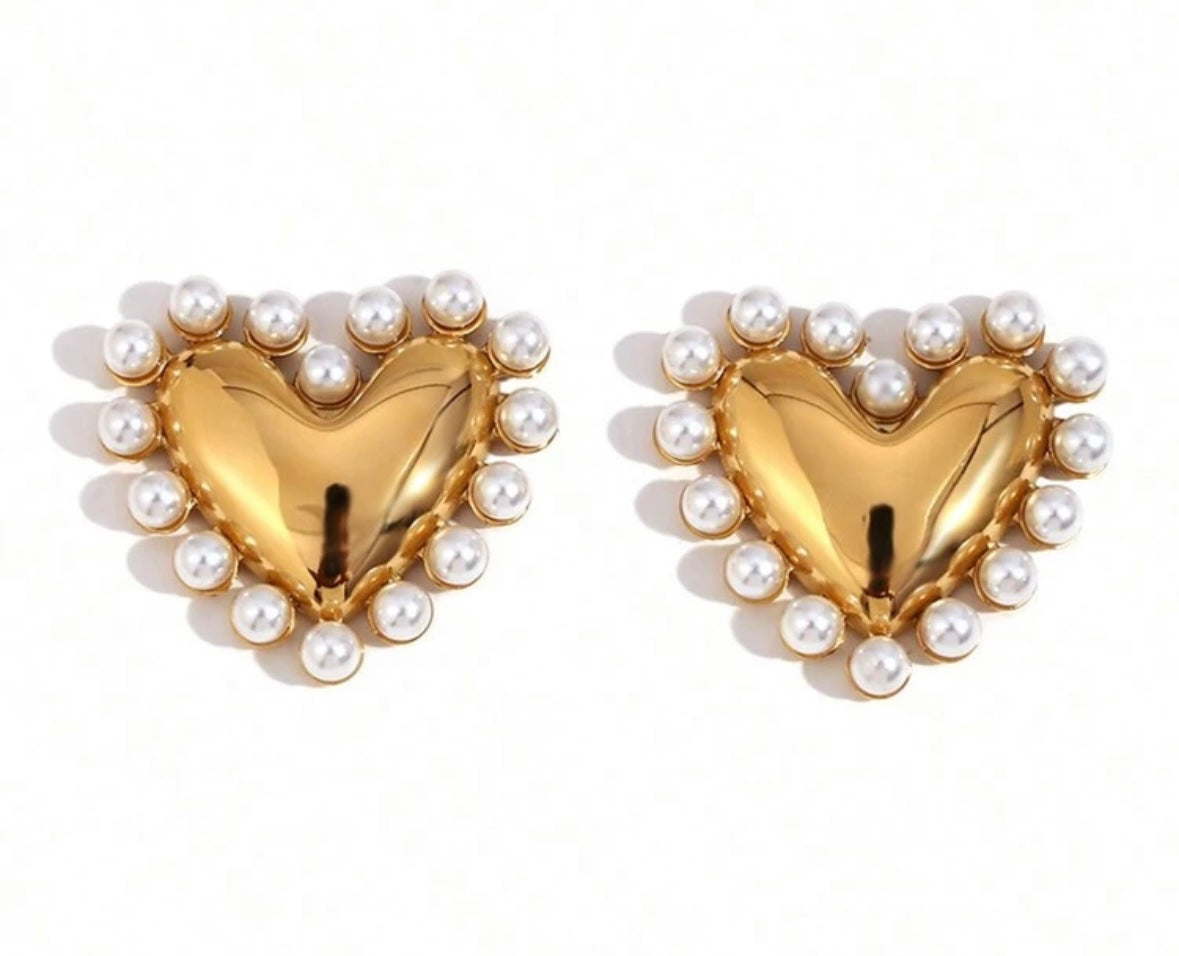 Heart Studs