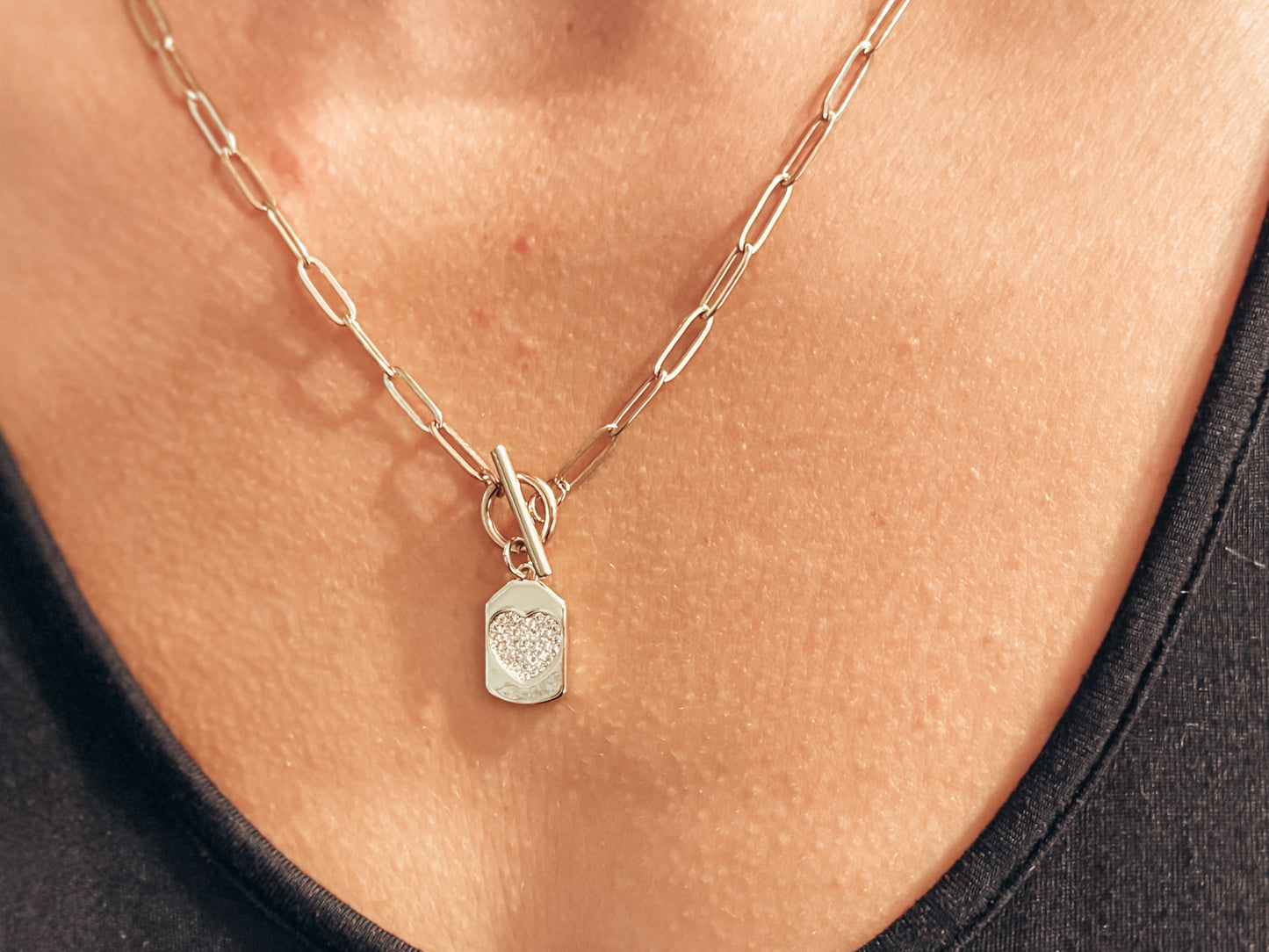 Paperclip Toggle Necklace