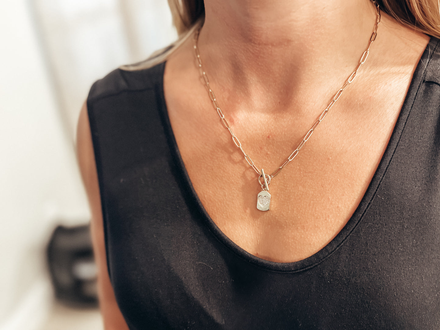 Paperclip Toggle Necklace
