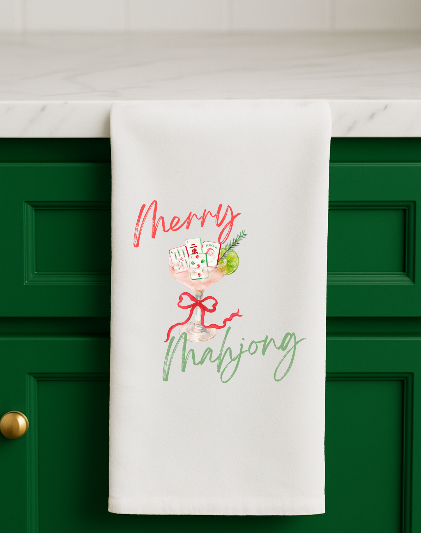 Mahjong Christmas gift towel