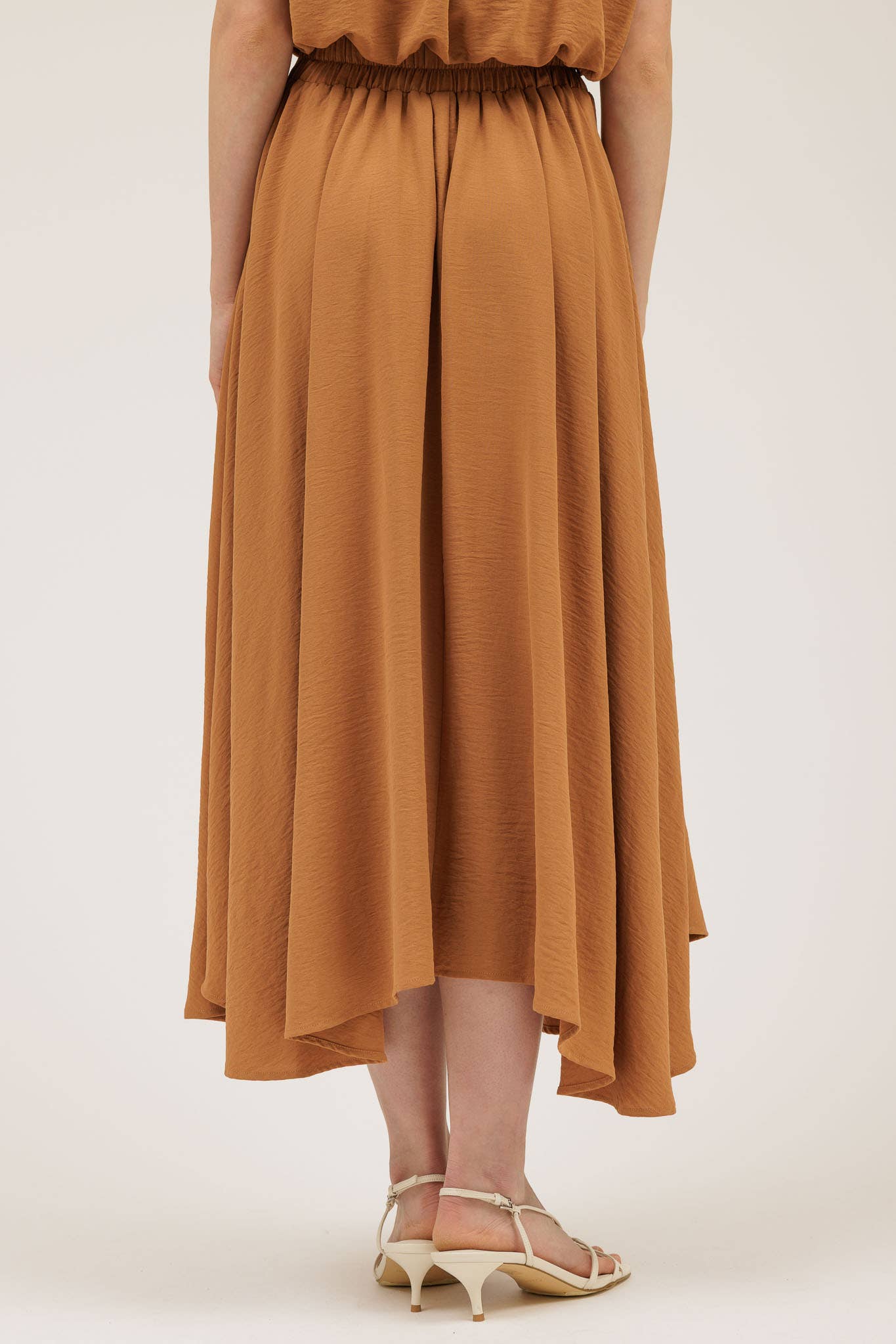 BOX PLEATED MIDI SKIRT