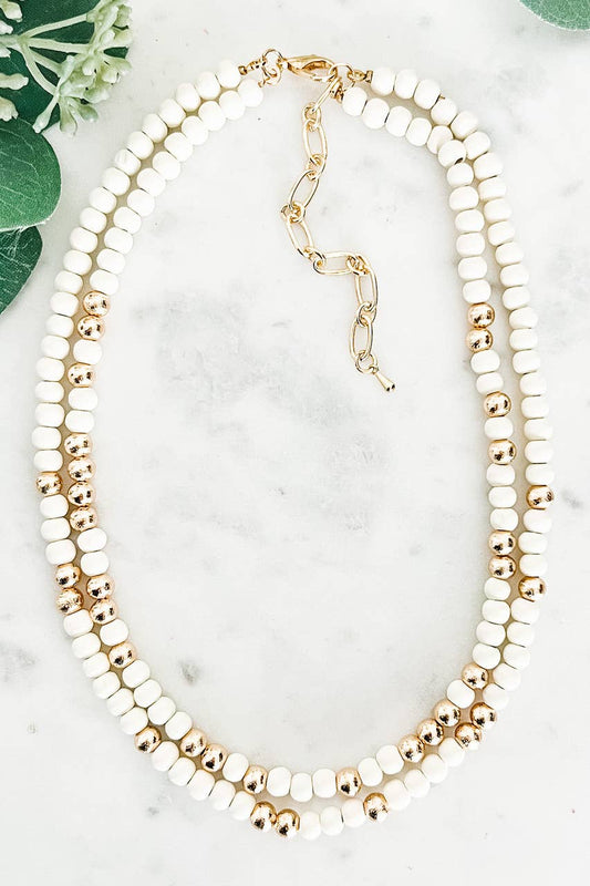 Ivory Beaded Necklace