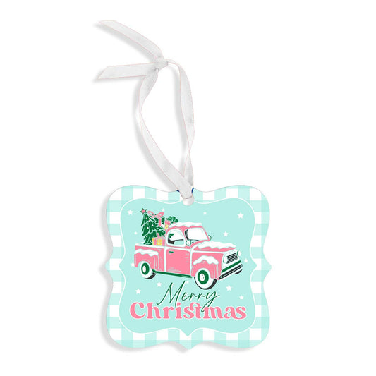 Merry Christmas Truck Ornament
