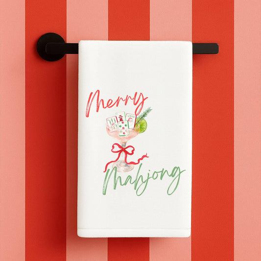 Mahjong Christmas gift towel
