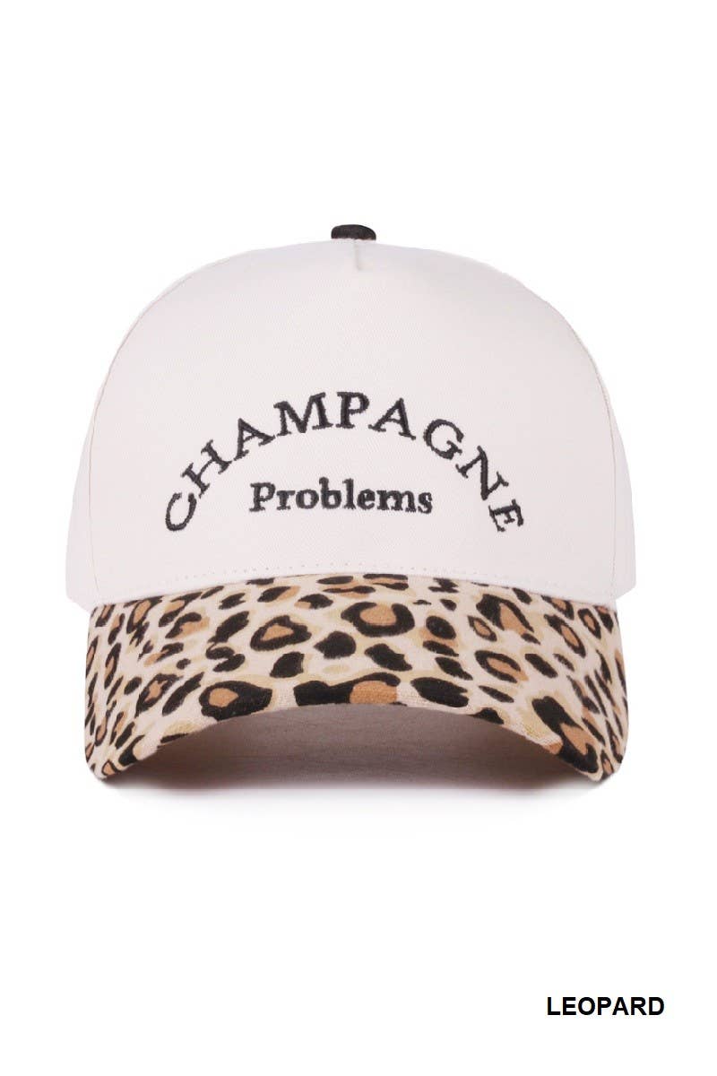 Champagne Problems Two Tone Canvas Cotton Cap
