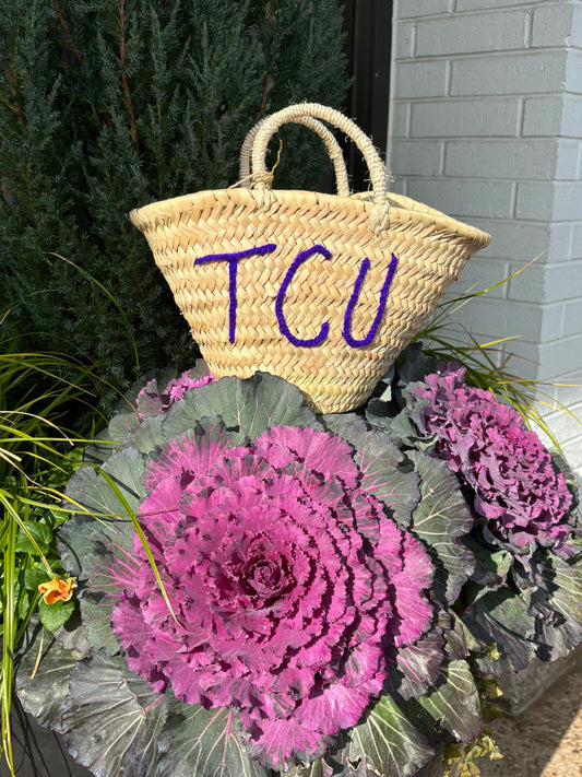 TCU Straw Bag