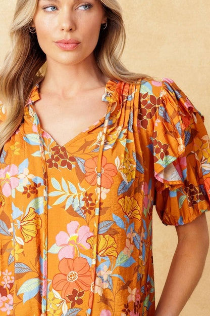 Golden Bloom Top