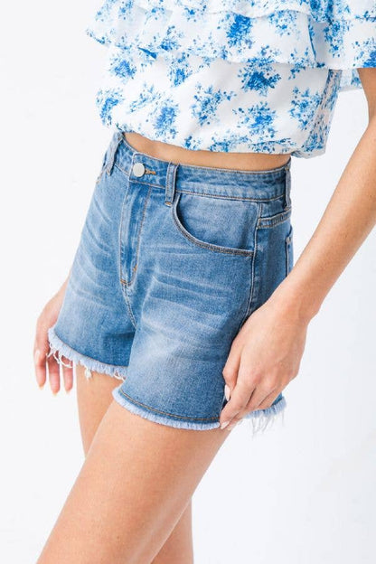 Denim shorts