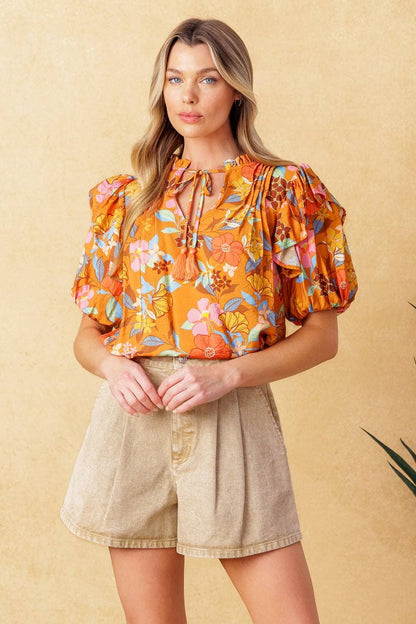 Golden Bloom Top