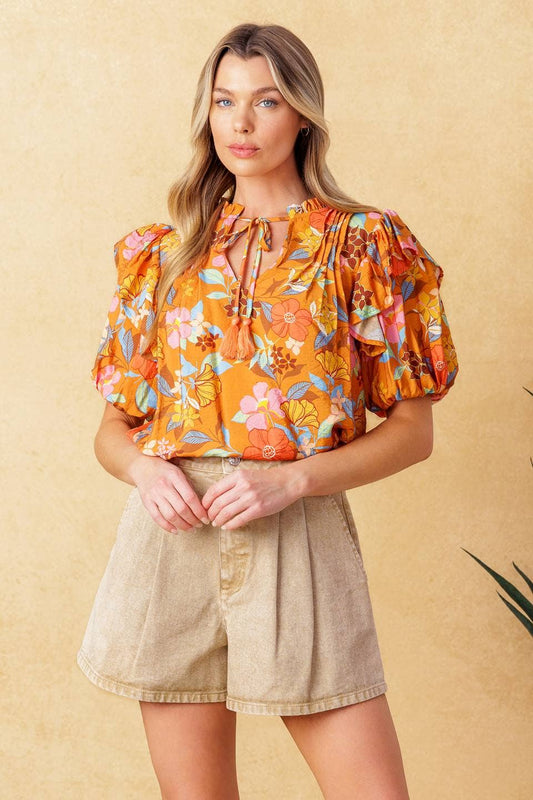 Golden Bloom Top