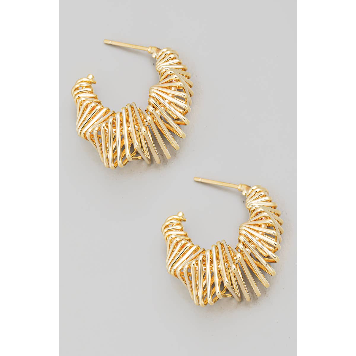 Multi Square Hoop Earrings