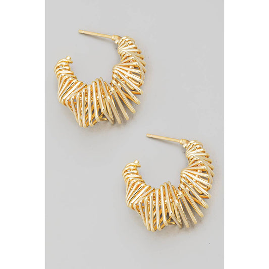 Multi Square Hoop Earrings