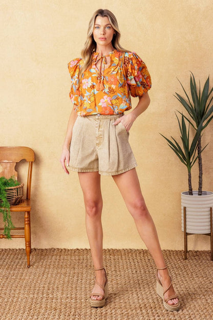 Golden Bloom Top