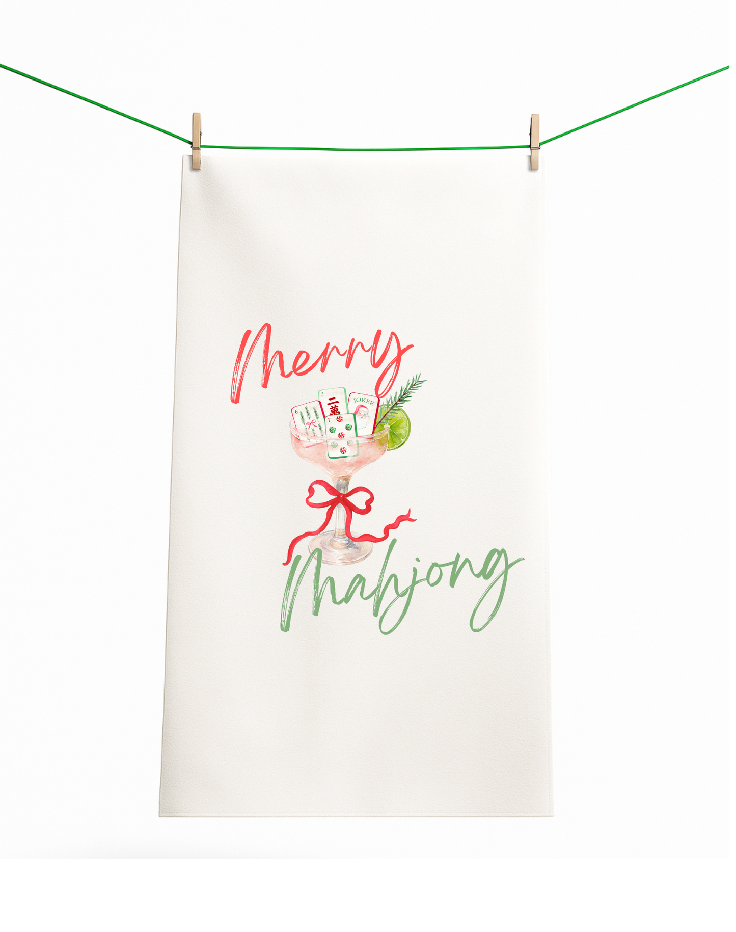 Mahjong Christmas gift towel