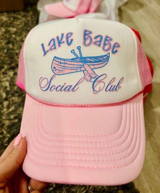 Lake Babe Social Club Trucker  | Summer Hat | Trending