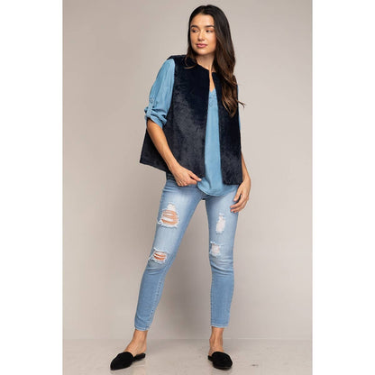 FAUX FUR VEST