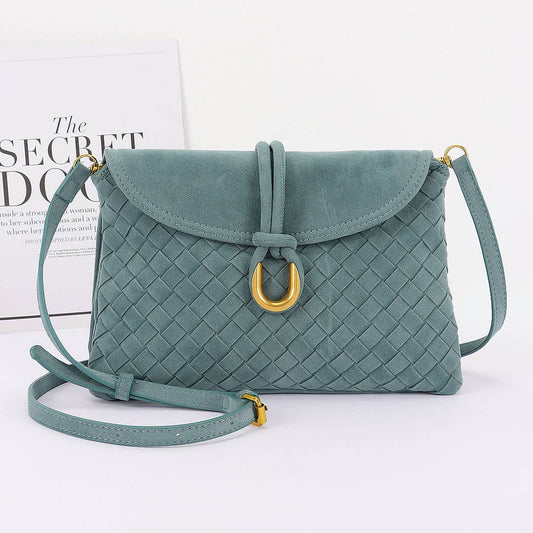 Woven Suede Crossbody bag