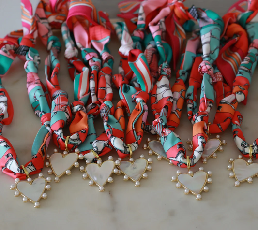 Heart Scarf Necklace