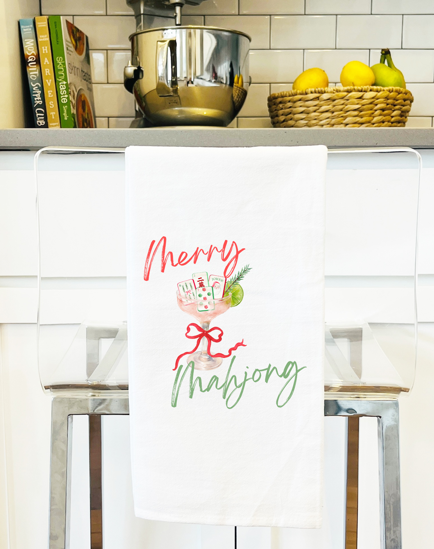 Mahjong Christmas gift towel