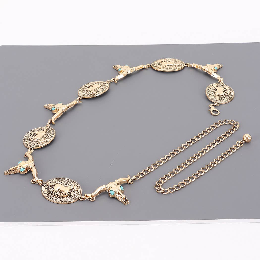 Vintage Metal Chain Belt