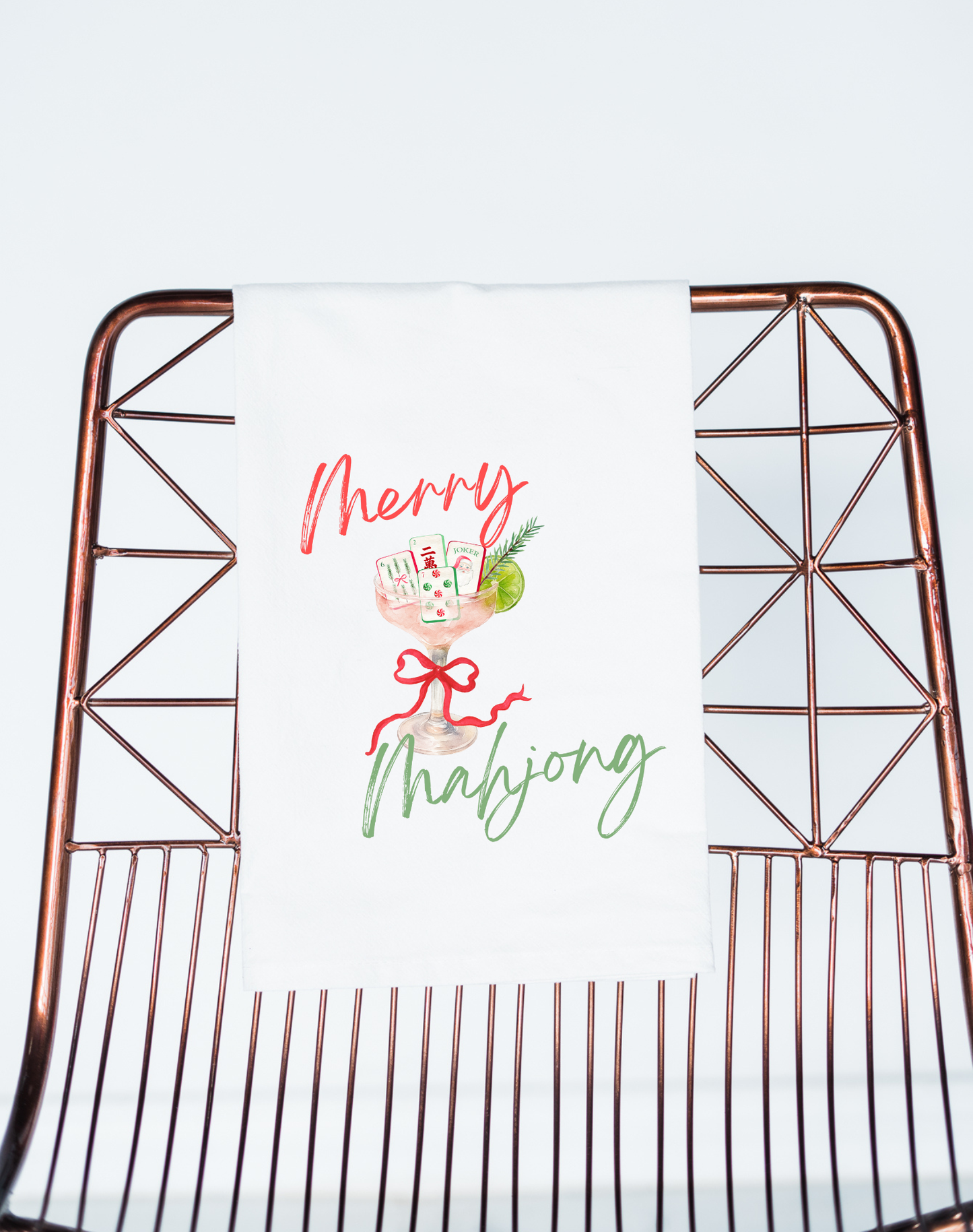 Mahjong Christmas gift towel