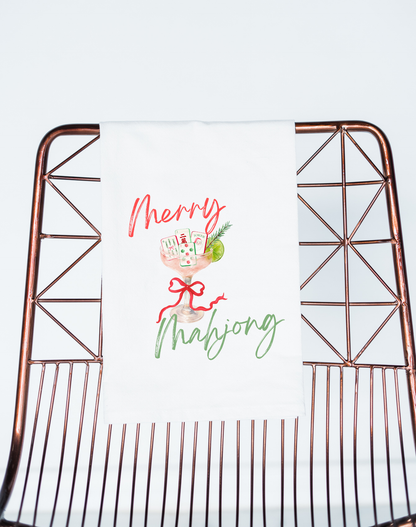 Mahjong Christmas gift towel