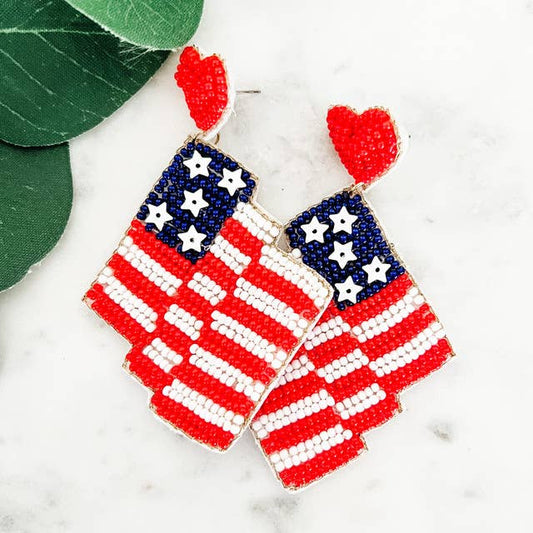 Flag Earrings