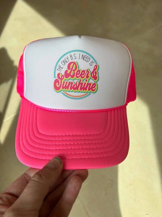 Beer & Sunshine Trucker Hat