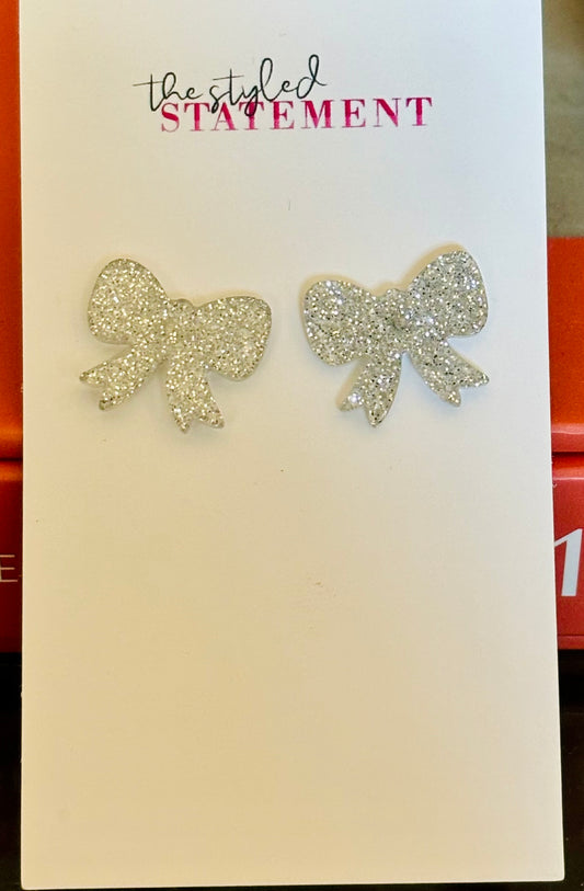 Bow Studs- Silver