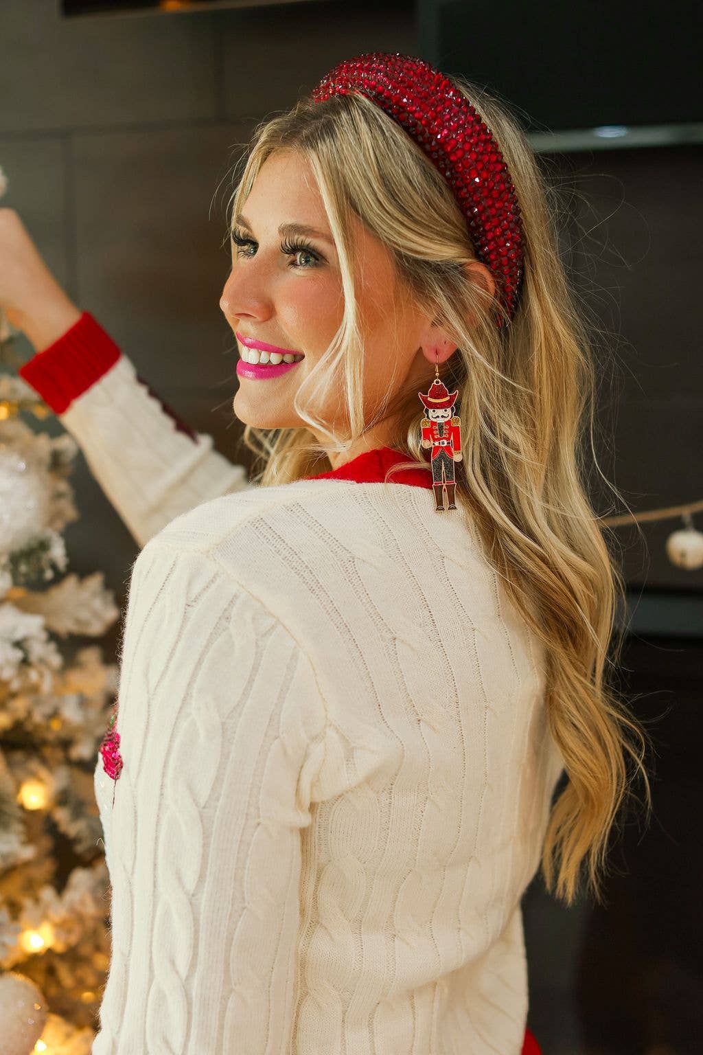 Cowboy Christmas Patches Cardigan