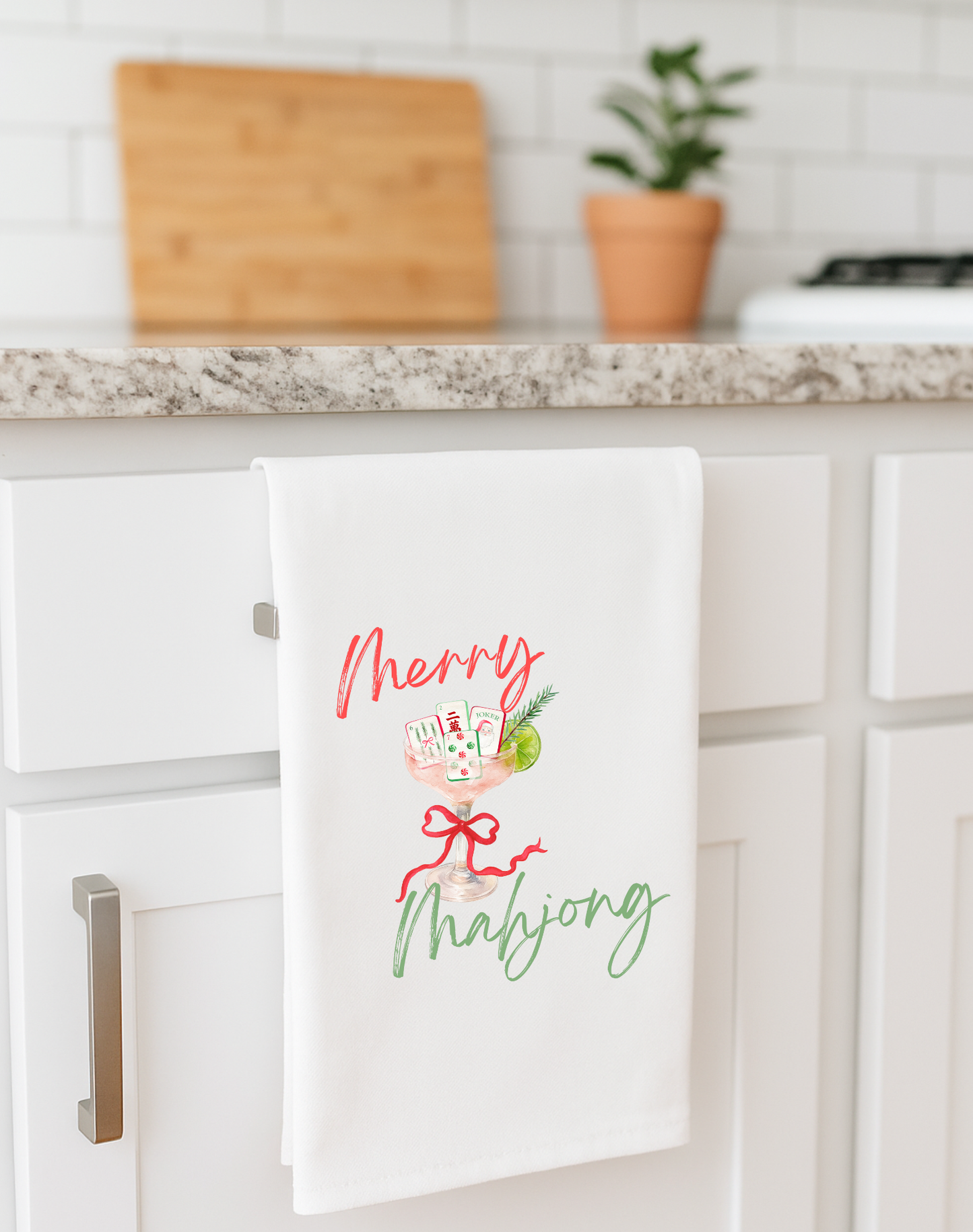 Mahjong Christmas gift towel