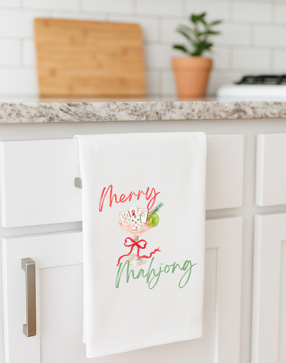 Mahjong Christmas gift towel
