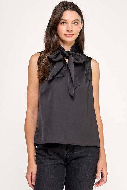 Bow Tie Satin Top