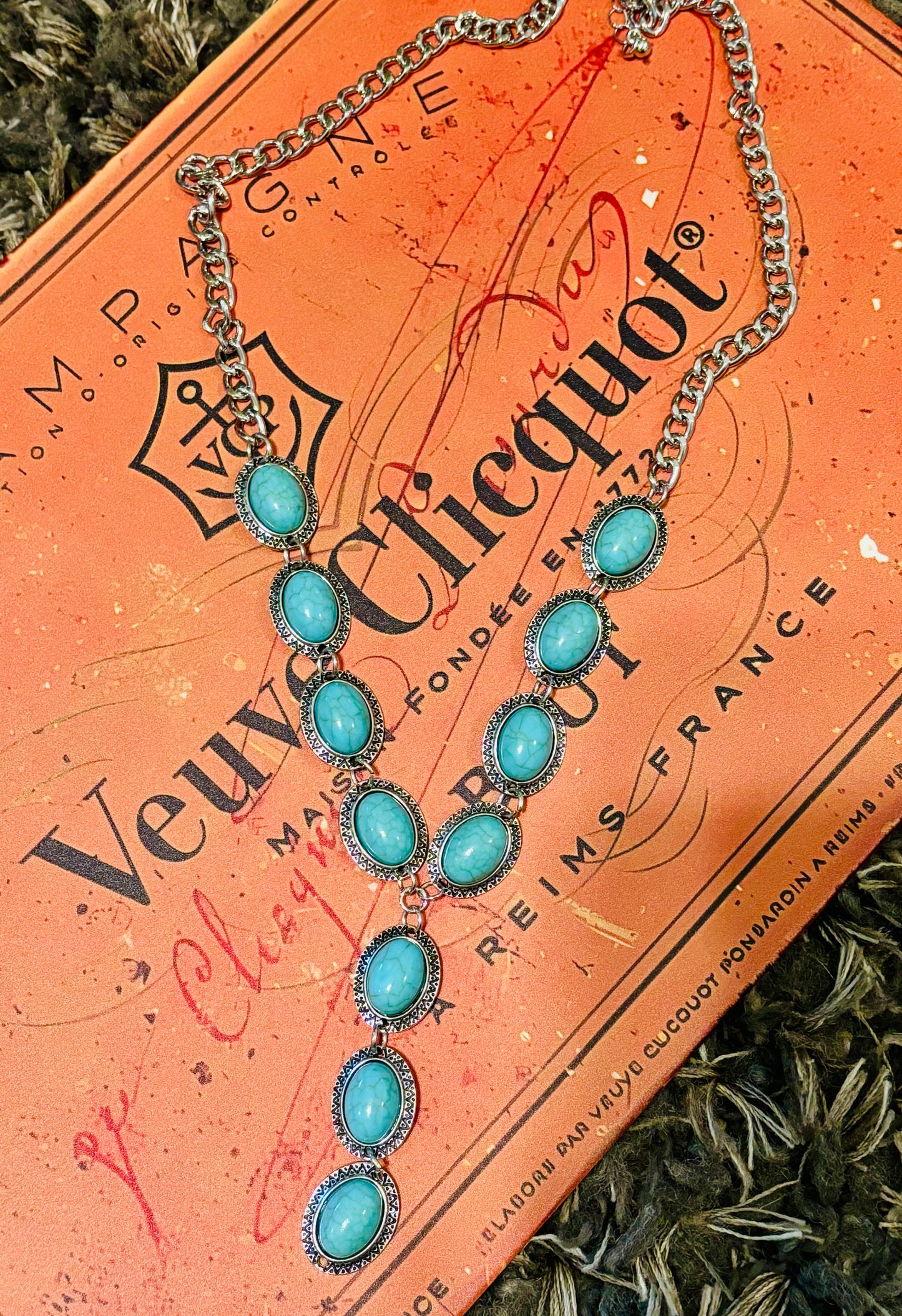 Turquoise Lariat Necklace