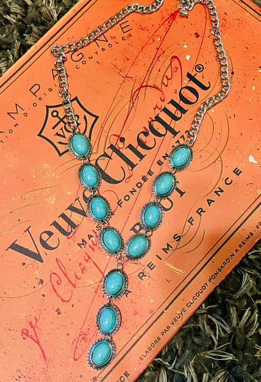 Turquoise Lariat Necklace
