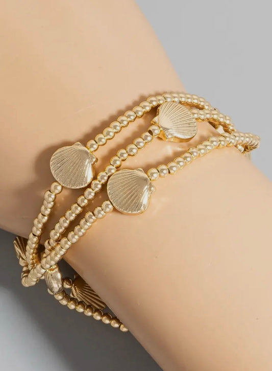 Clam Bracelet Stack