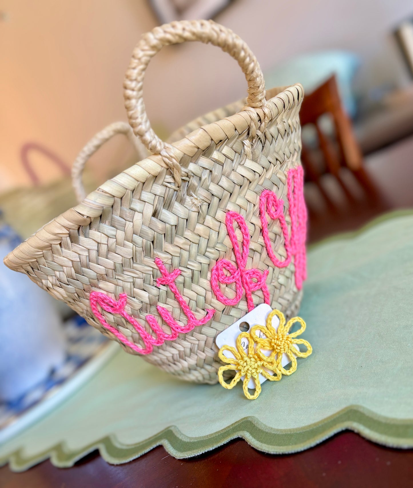 Out Of Office Straw Bag