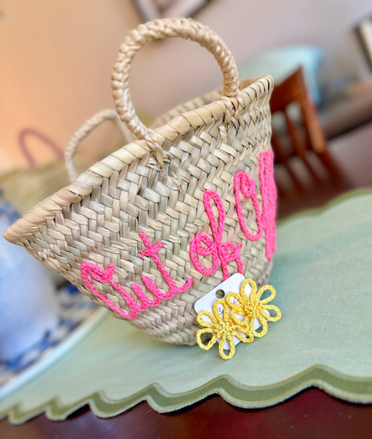 Out Of Office Straw Bag