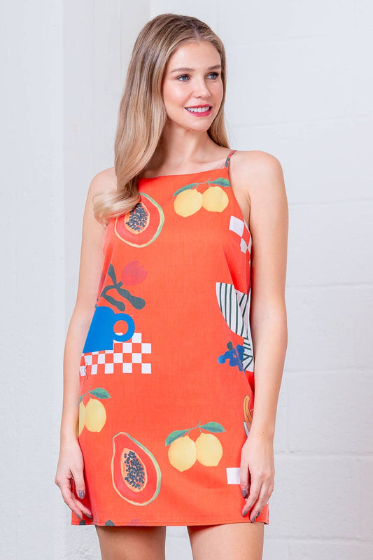 PRE-ORDER HALTER NECK A-LINE MINI DRESS
