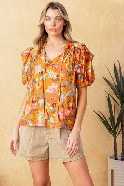 Golden Bloom Top