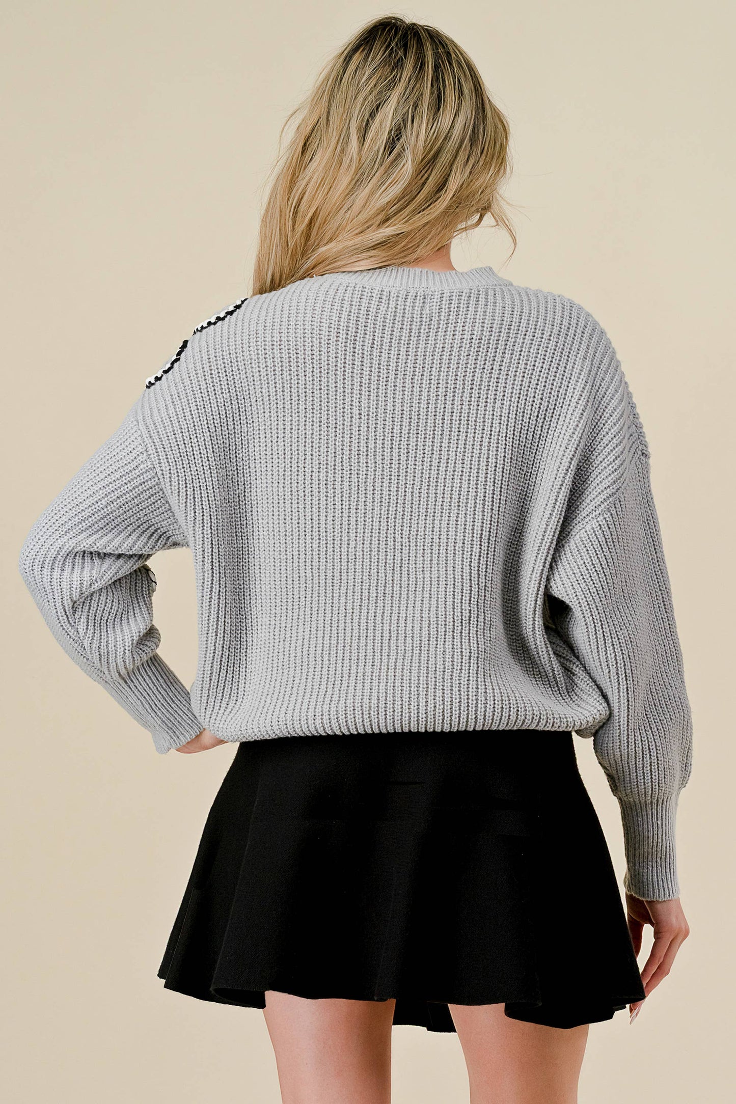 Embellished Knit Sweater