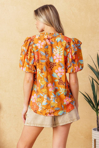 Golden Bloom Top