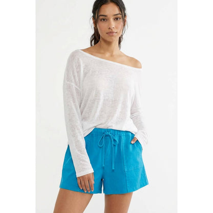 Patch Pocket Drawstring Shorts